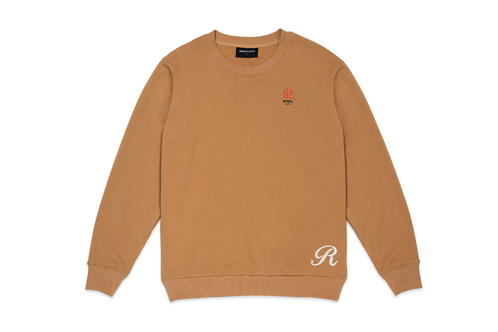 Unisex Sweat Shirt Camel Brown