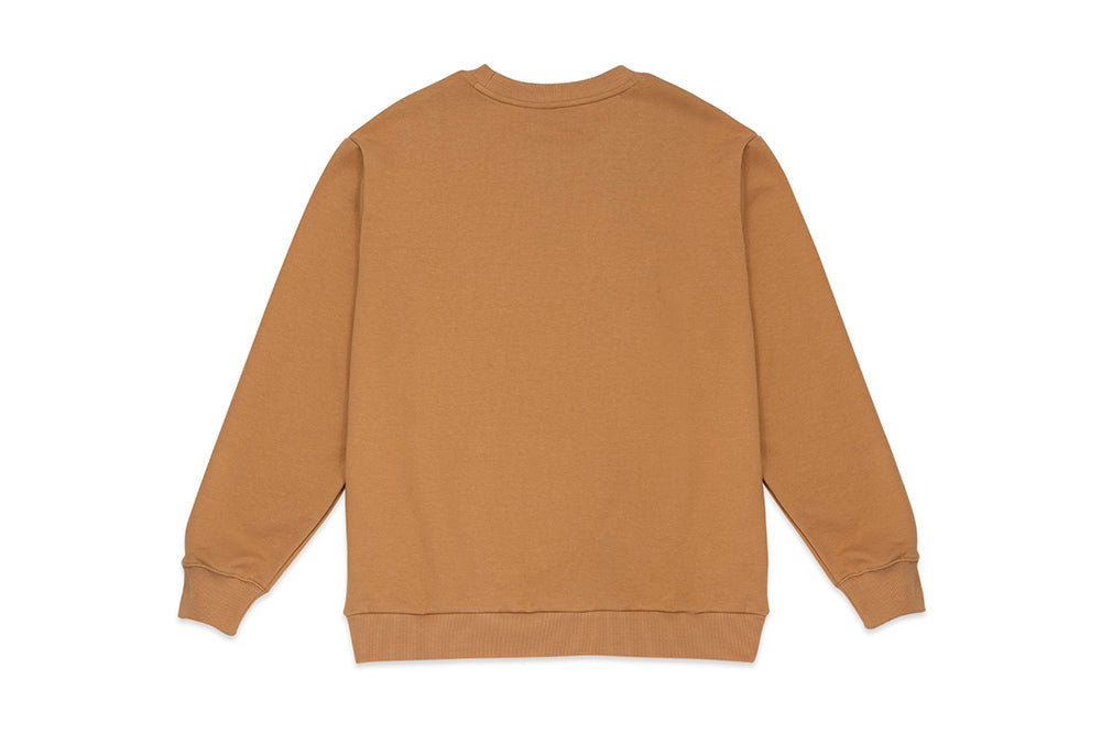 Unisex Sweat Shirt Camel Brown