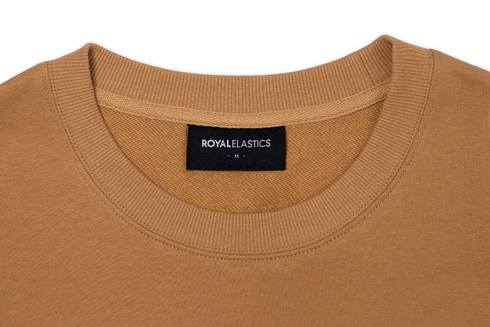 Unisex Sweat Shirt Camel Brown