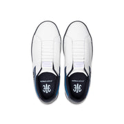 Men's Icon OG White Blue Black Logo Leather Sneakers