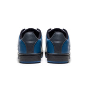 Men's Icon OG White Blue Black Logo Leather Sneakers