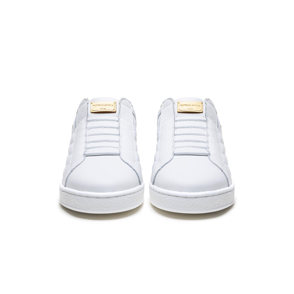 Men's Icon Lux White Beige Leather Sneakers 002553-007