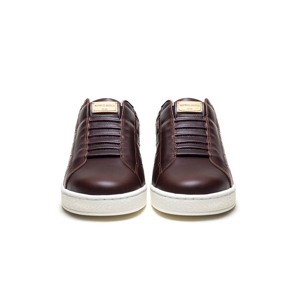 Men's Icon Lux Brown Leather Sneakers 002553-770