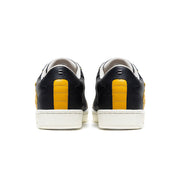 Men's Adelaide Black Yellow Leather Sneakers
