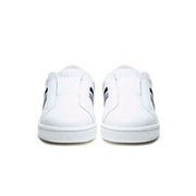 Men's Bishop White Black Red Leather Sneakers