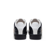 Men's Icon OG White Brown Black Logo Leather Sneakers