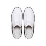 Men's Icon OG White Brown Black Logo Leather Sneakers