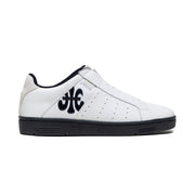 Men's Icon OG White Black Logo Leather Sneakers