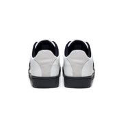 Men's Icon OG White Black Logo Leather Sneakers