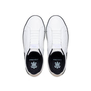 Men's Icon OG White Black Logo Leather Sneakers