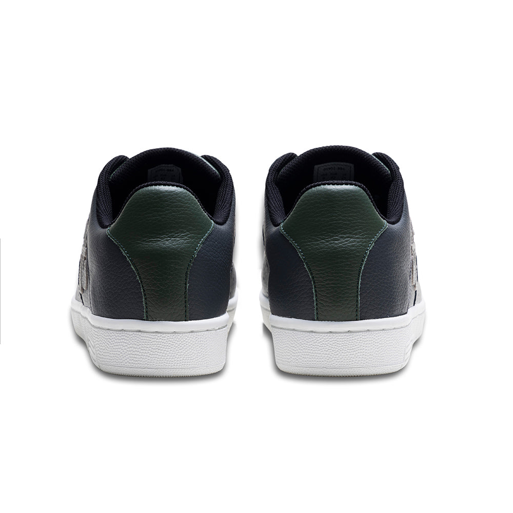 Men's Icon OG Gray Green Logo Leather Sneakers
