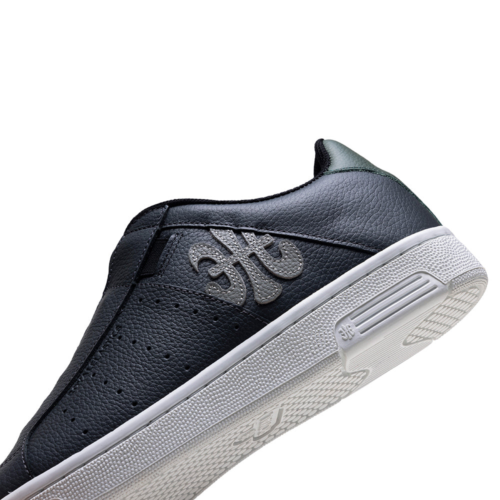 Men's Icon OG Gray Green Logo Leather Sneakers