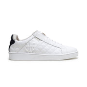 Men's Icon Lux White Black Leather Sneakers