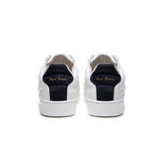 Men's Icon Lux White Black Leather Sneakers