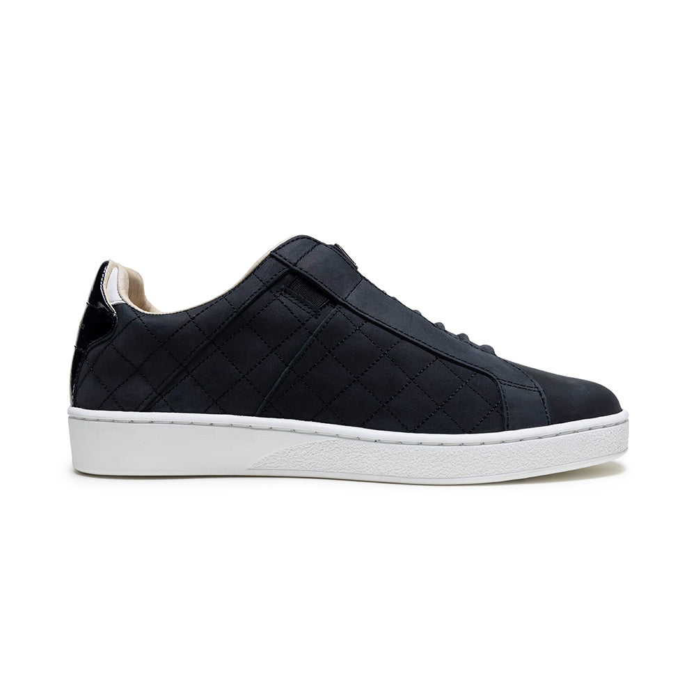 Men's Icon Lux Black Leather Sneakers