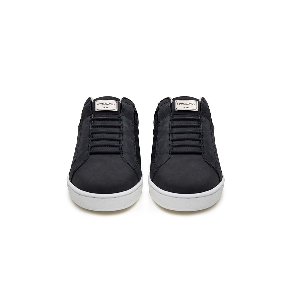 Men's Icon Lux Black Leather Sneakers