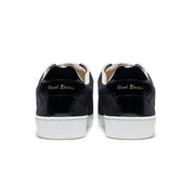 Men's Icon Lux Black Leather Sneakers