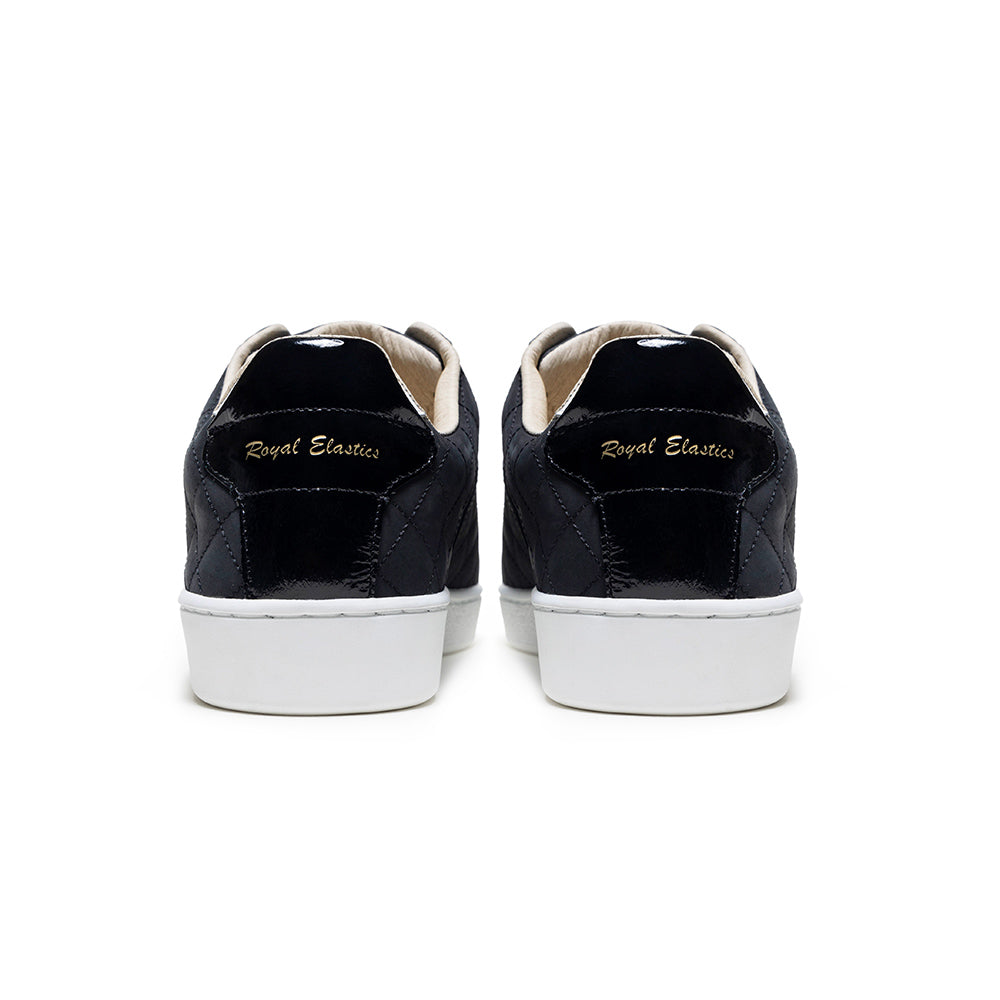 Men's Icon Lux Black Leather Sneakers