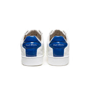 Men's Icon Lux White Blue Leather Sneakers