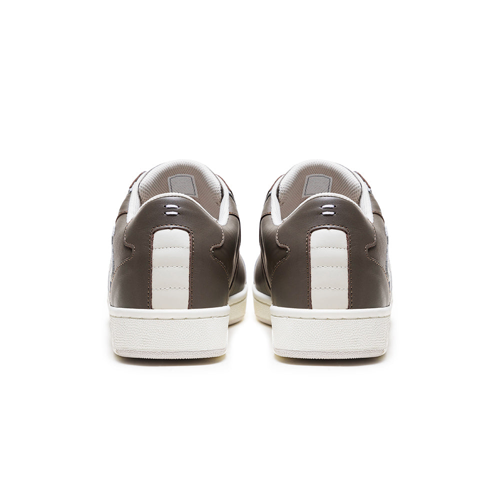 Men's Adelaide Gray Leather Sneakers