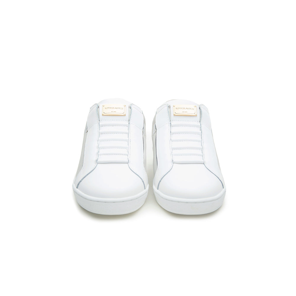 Men's Adelaide Lux White Gray Leather Sneakers