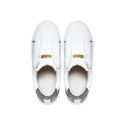 Men's Adelaide Lux White Gray Leather Sneakers