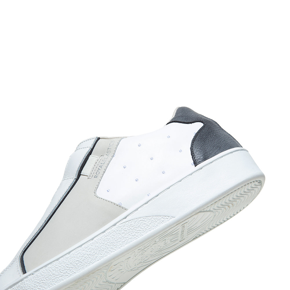 Men's Adelaide Lux White Gray Leather Sneakers