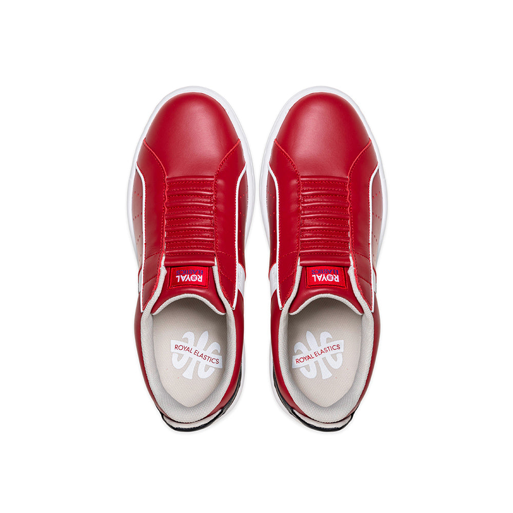 Men's Icon 2.0X Red White Black Leather Sneakers