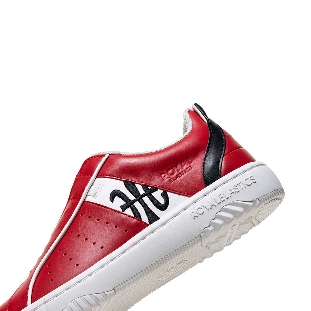 Men's Icon 2.0X Red White Black Leather Sneakers