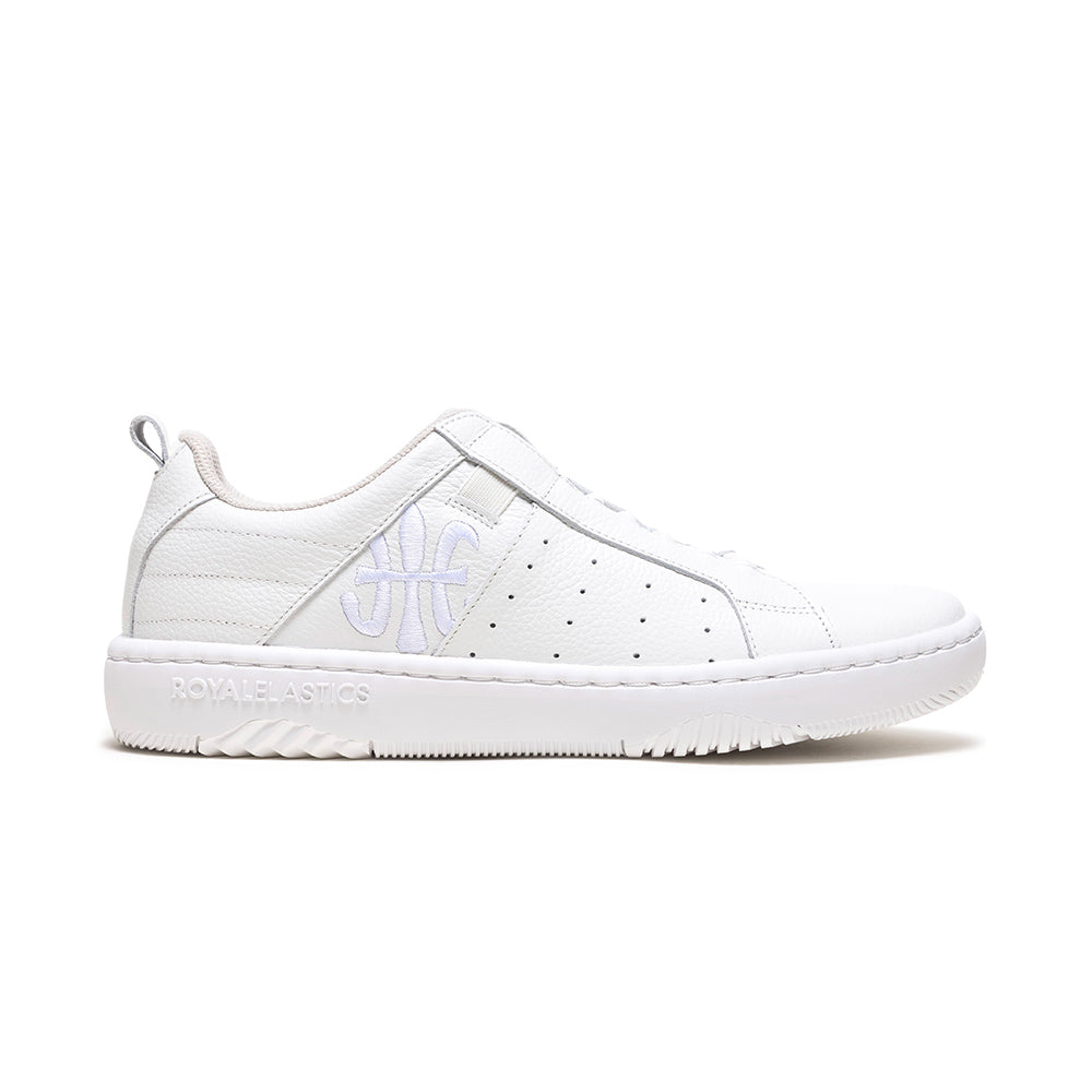 Men's Icon 2.0 White Logo Leather Sneakers