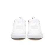 Men's Icon 2.0 White Brown Green Logo Leather Sneakers