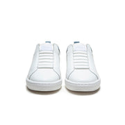 Men's Icon 2.0 White Blue Green Logo Leather Sneakers