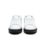 Men's Icon 2.0 White Gray Black Logo Leather Sneakers