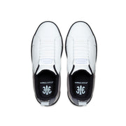 Men's Icon 2.0 White Gray Black Logo Leather Sneakers
