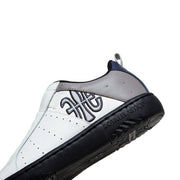 Men's Icon 2.0 White Gray Black Logo Leather Sneakers