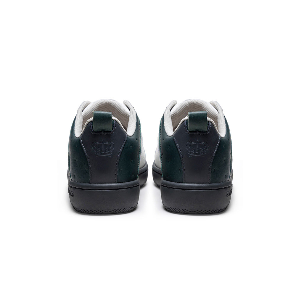 Men's Icon 2.0 White Green Black Logo Leather Sneakers