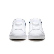 Men's Icon 2.0 White Blue Logo Leather Sneakers