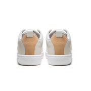 Men's Icon 2.0 White Gold Logo Leather Sneakers