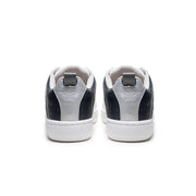 Men's Icon 2.0 White Gray Logo Leather Sneakers