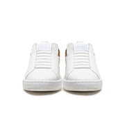 Men's Icon 2.0 White Brown Logo Leather Sneakers