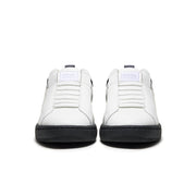 Men's Icon 2.0 White Gray Black Logo Leather Sneakers