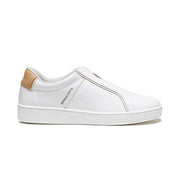Men's Duca White Brown Leather Sneakers