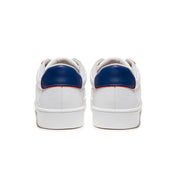 Men's Duca White Blue Red Leather Sneakers