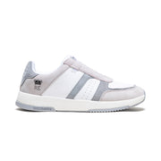 Men's Icon Ultra Lux White Gray Leather Sneakers