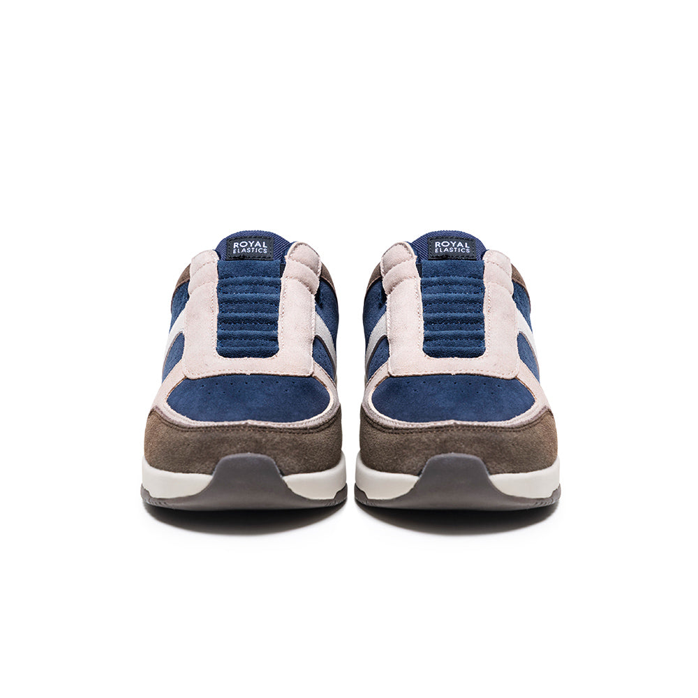 Men's Icon Ultra Lux Blue Brown Leather Sneakers