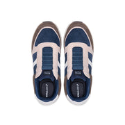 Men's Icon Ultra Lux Blue Brown Leather Sneakers
