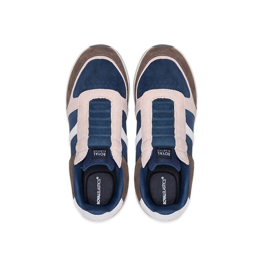 Men's Icon Ultra Lux Blue Brown Leather Sneakers