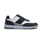 Men's Crown Lux Black Gray Leather Sneakers