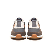 Men's Crown Lux Gray Brown Blue Leather Sneakers