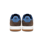 Men's Crown Lux Gray Brown Blue Leather Sneakers